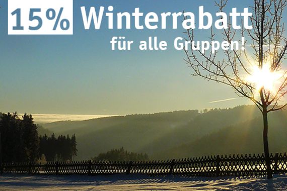 15% Winterrabatt für Gruppen